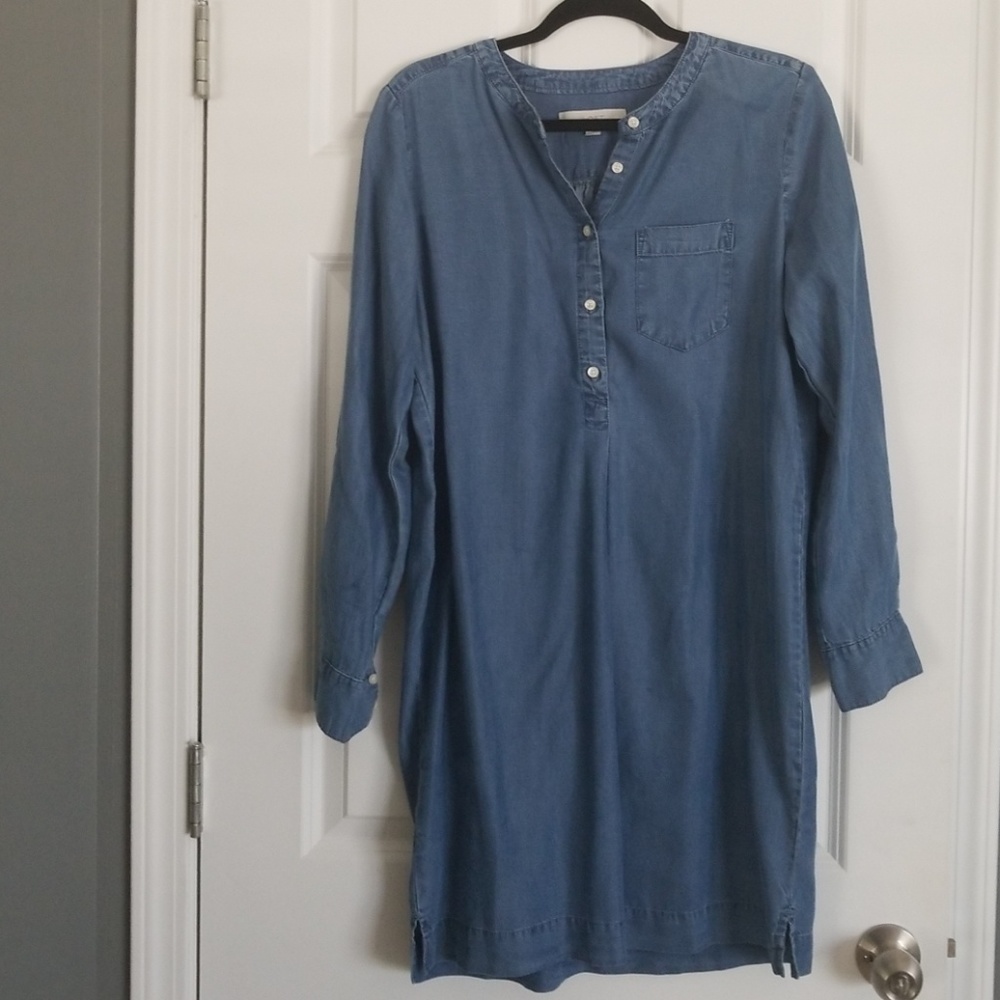 Very soft blue Jean dress from the Loft.
